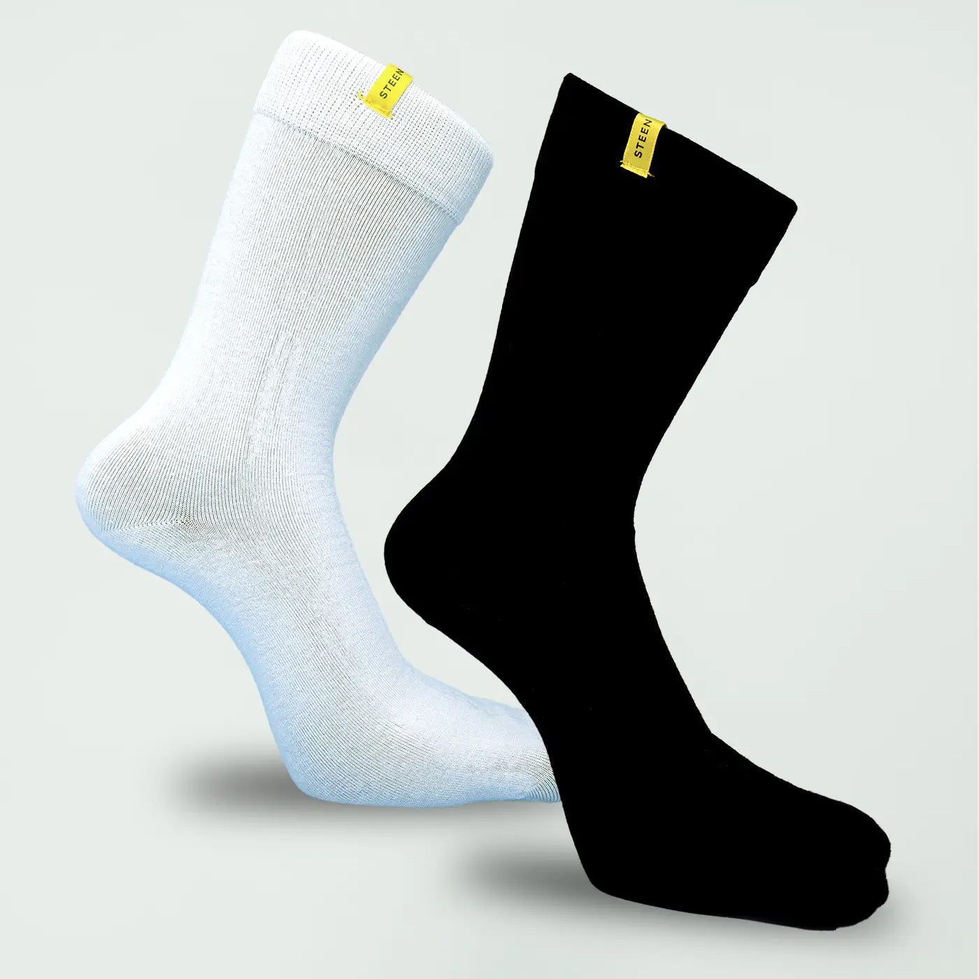 Steen Black and White Bamboo Socks