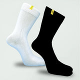 Steen Black and White Bamboo Socks