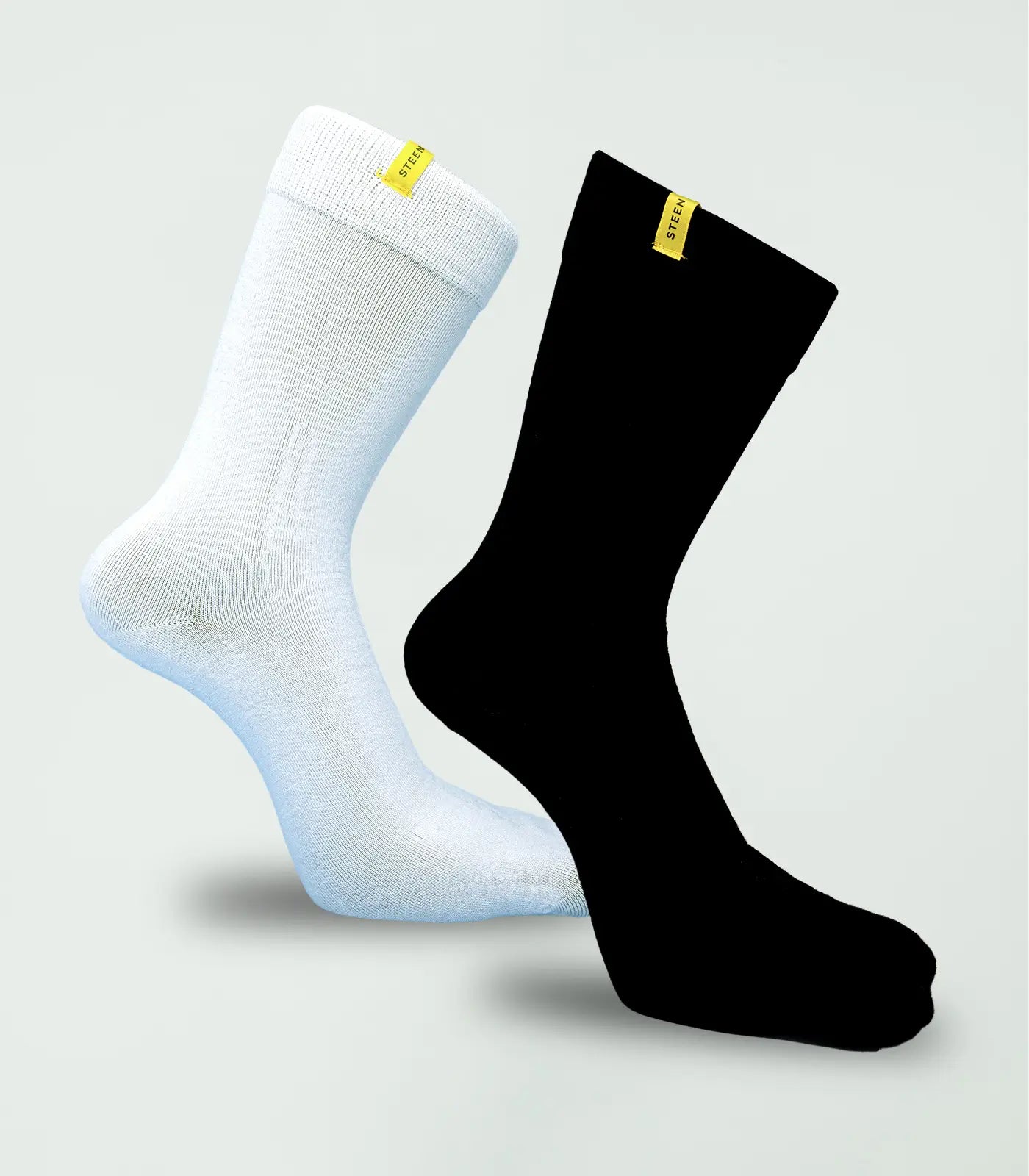 Steen Black and White Bamboo Socks