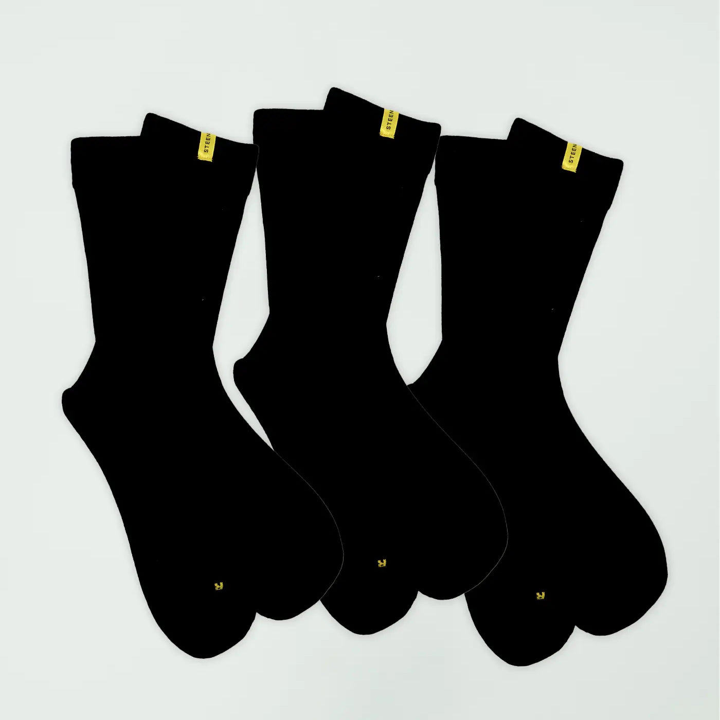 Steen Black Bamboo Socks 3-Pack