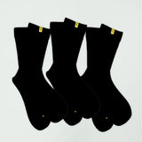 Steen Black Bamboo Socks 3-Pack