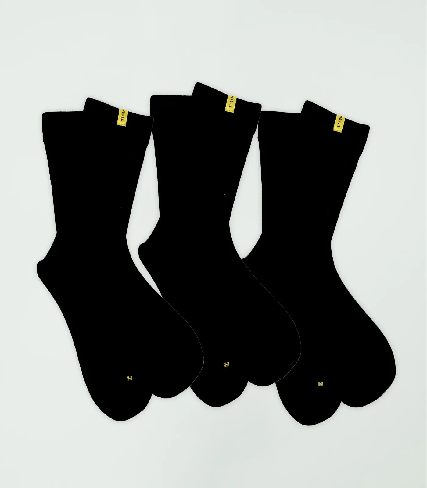 Steen Black Bamboo Socks 3-Pack