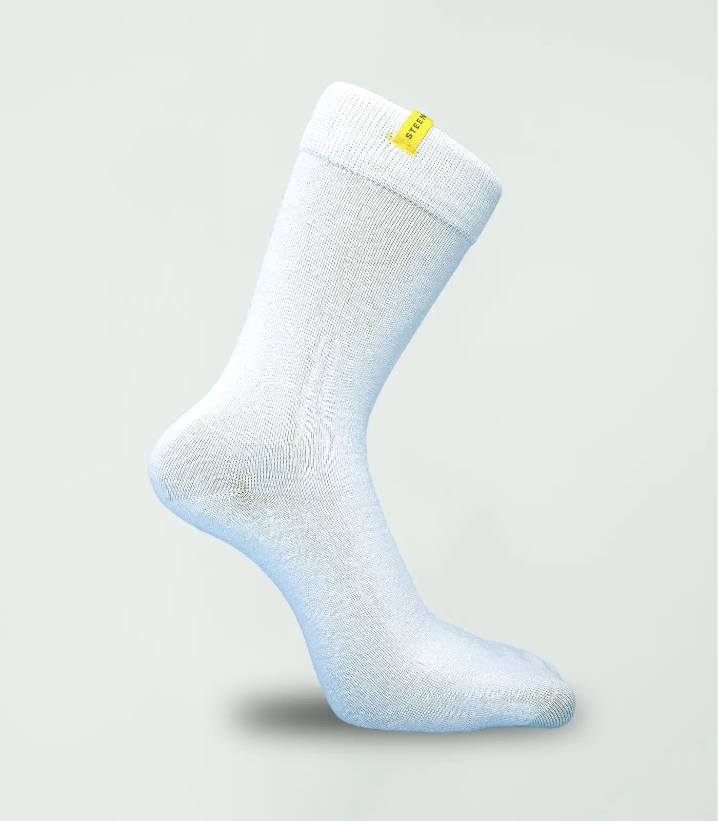 Steen White Bamboo Sock