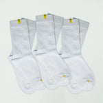 Steen White Bamboo Socks 3-Pack